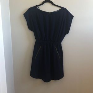 Navy blue mini dress